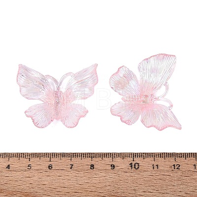 Transparent Plastic Pendants KY-N025-44B-1