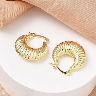 Brass Hoop Earrings for Women KK-CBAD851-42G-1