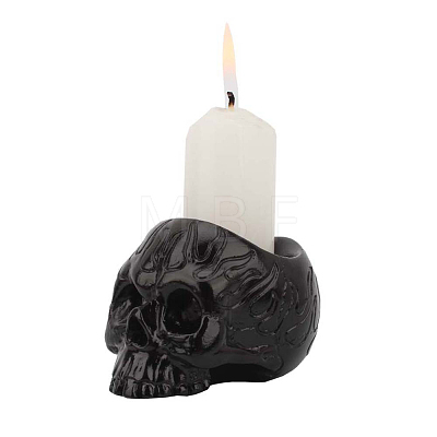 Halloween Theme Resin Candle Holders HAWE-PW0001-263-1