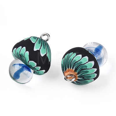 Handmade Polymer Clay Pendants CLAY-N010-065-C01-1