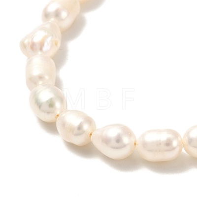 Vintage Natural Pearl Beaded Necklace for Birthday Mother's Day Gift NJEW-JN03677-1