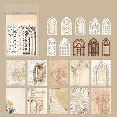 European Style Scrapbook Paper Pad Sets DIY-H170-04A-1