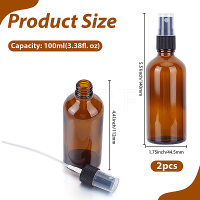 Glass Essential Oil Empty Spray Bottles MRMJ-GF0001-70C-1