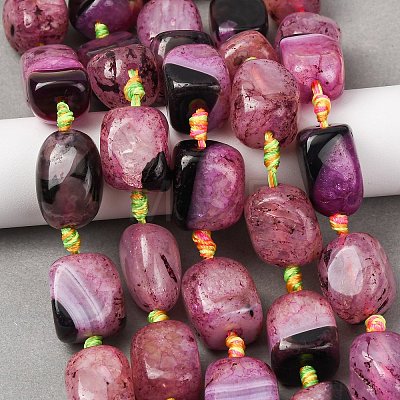 Natural Agate Beads Strands G-F825-G01-01B-1