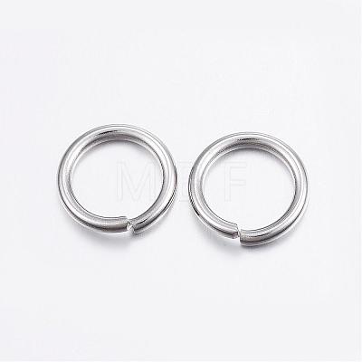Tarnish Resistant 304 Stainless Steel Open Jump Rings STAS-P151-02-1
