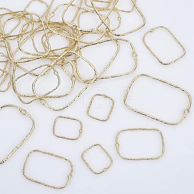 36Pcs 3 Styles Alloy Open Back Bezel Pendants FIND-CA0006-07-1