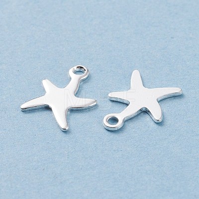 201 Stainless Steel Charms STAS-F039-47-S-1