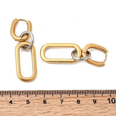 304 Stainless Steel Hoop Earrings for Women EJEW-G463-02GP-1