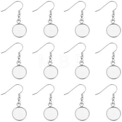 60Pcs 304 Stainless Steel Earring Hooks STAS-BBC0009-93A-1