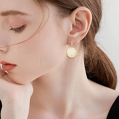 10Pcs Oval Brass Earring Hooks KK-BBC0028-97-1