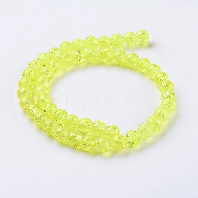 Two Tone Crackle Glass Bead Strands CCG-I001-06-1