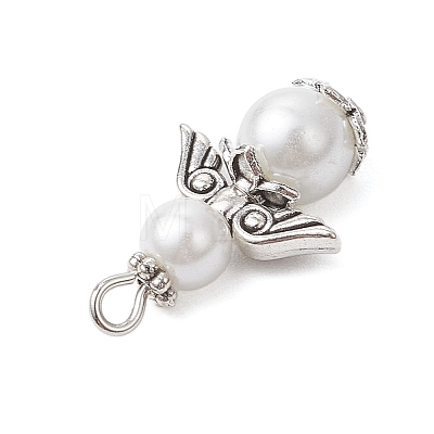 Glass Pearl Pendants PALLOY-JF03652-1