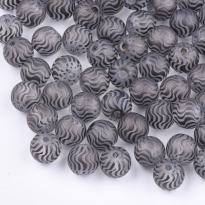 Electroplate Glass Beads EGLA-S178-02A-1