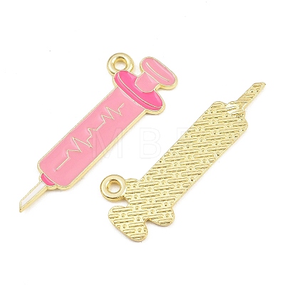 Medical Theme Alloy Enamel Pendants AL-CBA2919-03G-04B-1