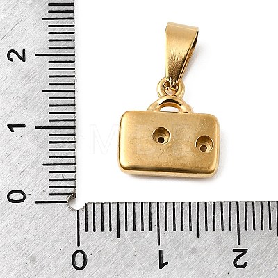 304 Stainless Steel Pendant Rhinestone Settings STAS-B167-10G-1