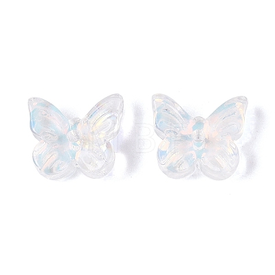 Electroplate Transparent Glass Beads EGLA-N057-03A-1