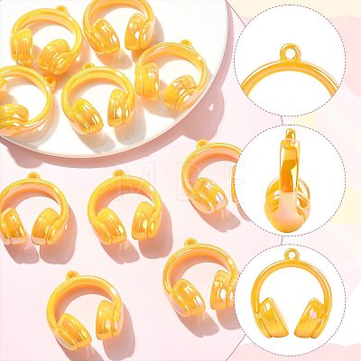 UV Plating Opaque Acrylic Pendants SACR-FZC0001-001A-1