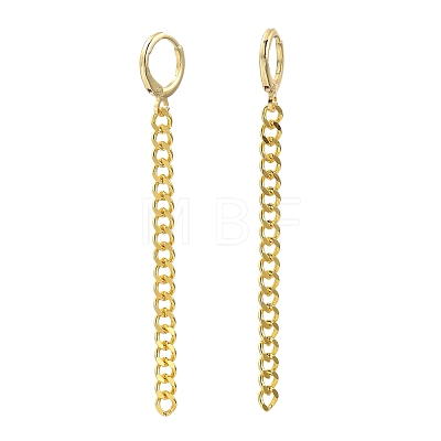 Brass Huggie Hoop Earrings EJEW-JE04257-1