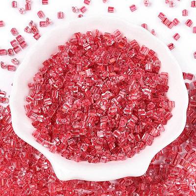 6/0 Transparent Inside Colours Glass Seed Beads SEED-N006-003J-1