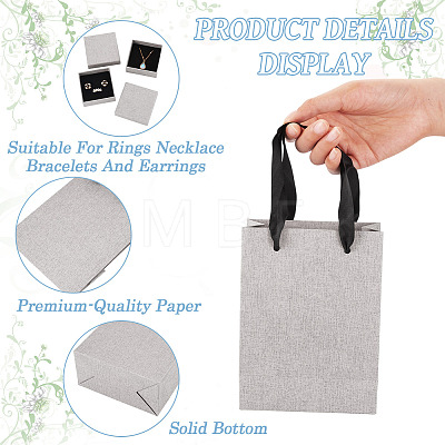 3Pcs Square Paper Jewelry Display Cases CON-TA0001-39E-02-1