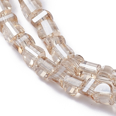 Electroplate Glass Beads Strands EGLA-L023A-PL02-1