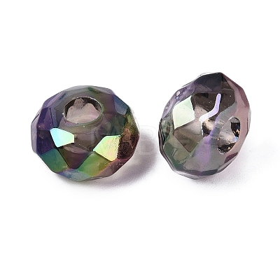 Transparent Acrylic European Beads OACR-E033-25A-1