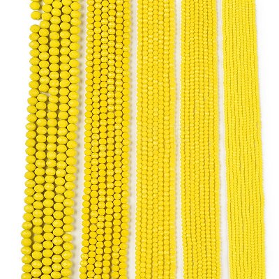 Opaque Solid Color Imitation Jade Glass Beads Strands EGLA-A044-P3mm-D04-1