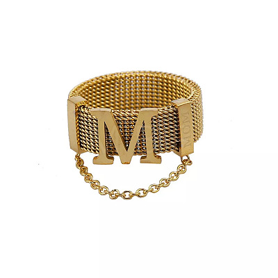 304 Stainless Steel Wide Band Finger Rings WG20EAC-01-1