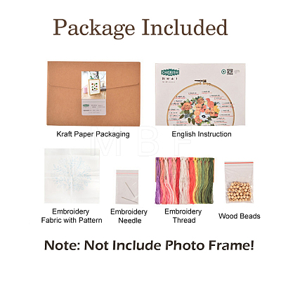 Embroidery Starter Kits DIY-P077-037-1
