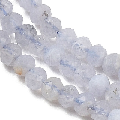 Natural Blue Lace Agate Beads Strands G-D347-B01-1