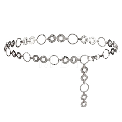 Alloy Ring Link Chain Waist Belly Chains for Women FS-WGC2DCA-02-1