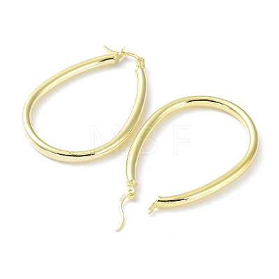 925 Sterling Silver Hoop Earrings EJEW-K258-04G-1