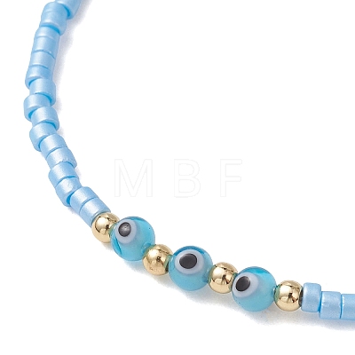 Glass Seed Beads Stretch Bracelets BJEW-MZ00323-01-1
