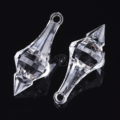 Transparent Acrylic Pendants TACR-S133-027A-1