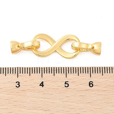 Brass Fold Over Clasps KK-U056-06G-1