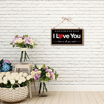 Printed Wood Hanging Wall Decorations WOOD-WH0115-13M-1