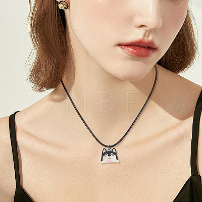 50Pcs Imitation Leather Round Cord Necklace Making NJEW-SC0001-89C-1