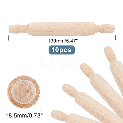 Wooden Rolling Pin AJEW-WH0261-11-1