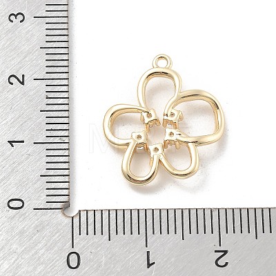 Brass Micro Pave Cubic Zirconia Pendants KK-D283-05G-1