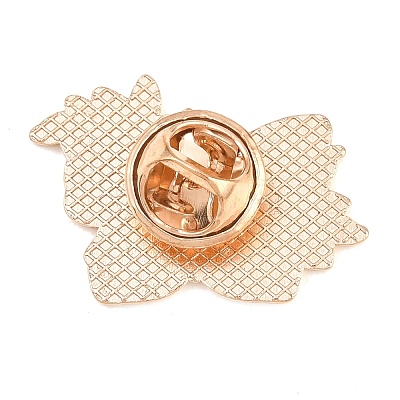 Butterfly Alloy Enamel Lapel Pin Backs JEWB-P057-04D-G-1