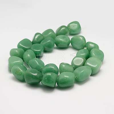 Natural Green Aventurinee Bead Strands G-K153-D20-1