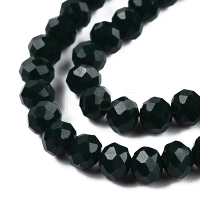 Opaque Solid Color Glass Beads Strands EGLA-A034-P4mm-D12-1