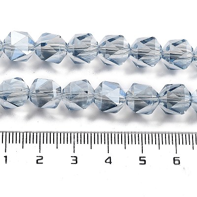 Electroplate Glass Beads Strands EGLA-P057-01A-PL03-1