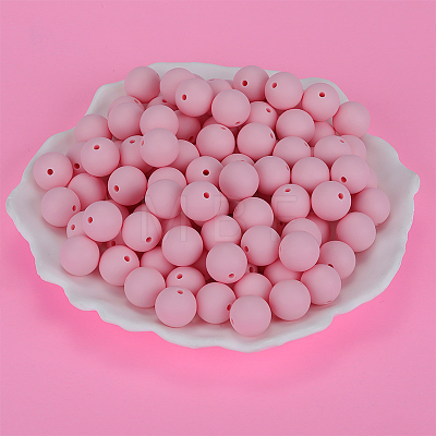 Round Silicone Focal Beads SI-JX0046A-87-1