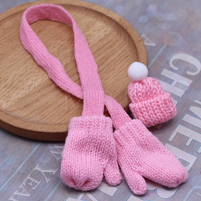 Mini Cloth Doll Scarf & Hat PW-WGCE72A-03-1