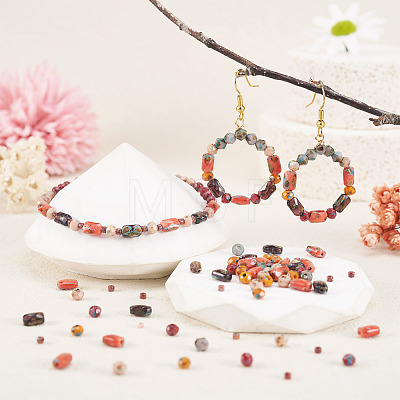 140Pcs 7 Styles Glass Seed Beads Sets SEED-TAD0001-04-1