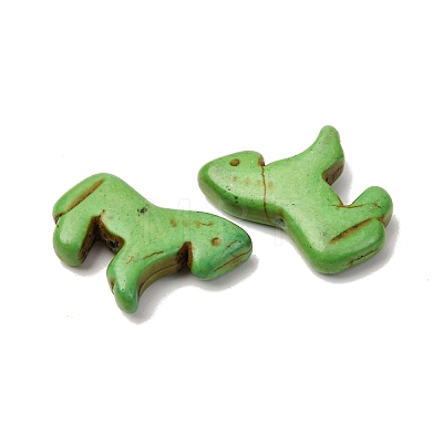 Synthetic Turquoise Dyed Horse Beads G-B015-11-1