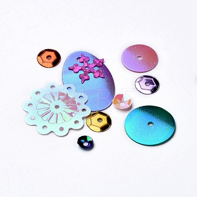 Plastic Paillette/Sequins Beads PVC-MSMC001-02-1