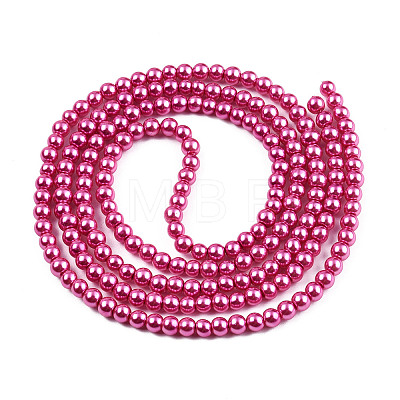 Baking Painted Glass Pearl Bead Strands HY-Q003-3mm-10-1