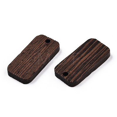 Natural Wenge Wood Pendants WOOD-T023-34-1